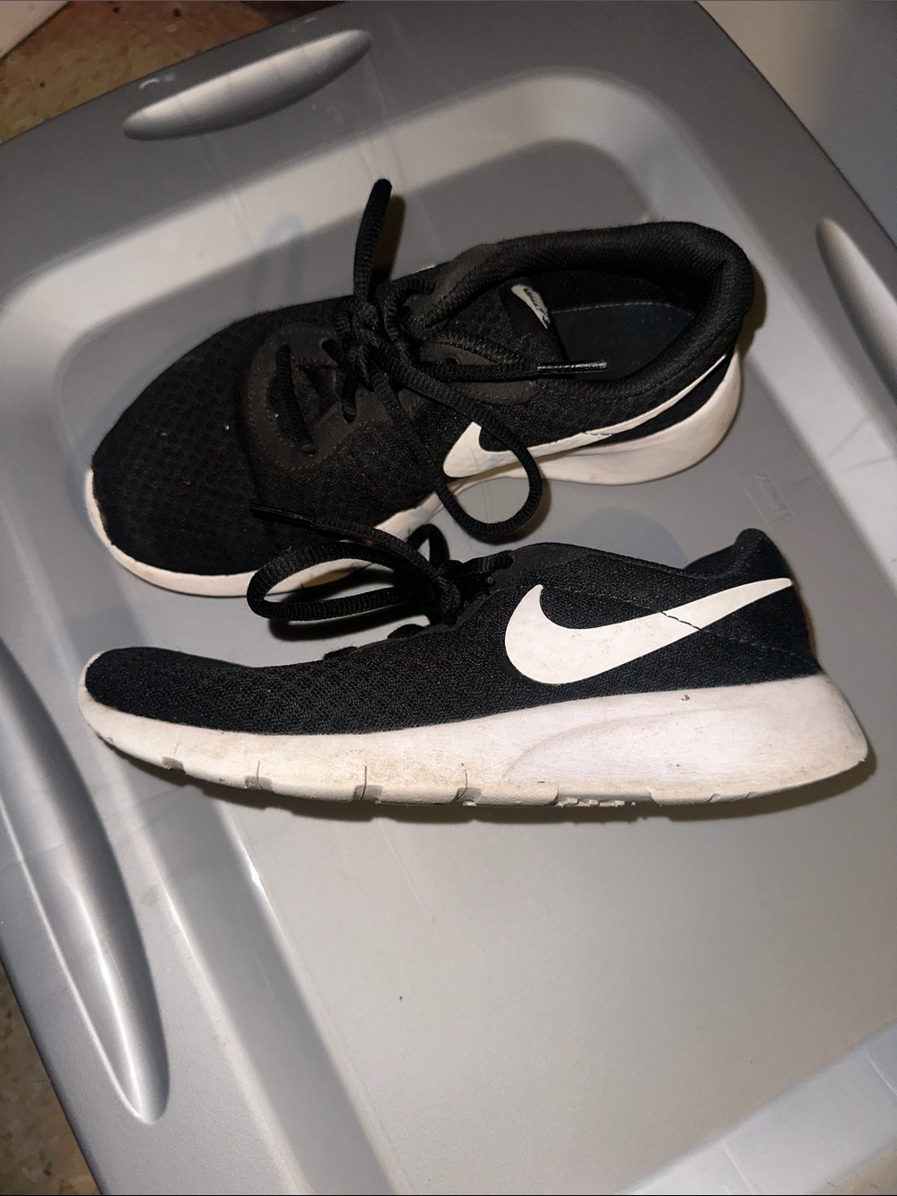 Nike Kids Black and White Lightweight Sneakers